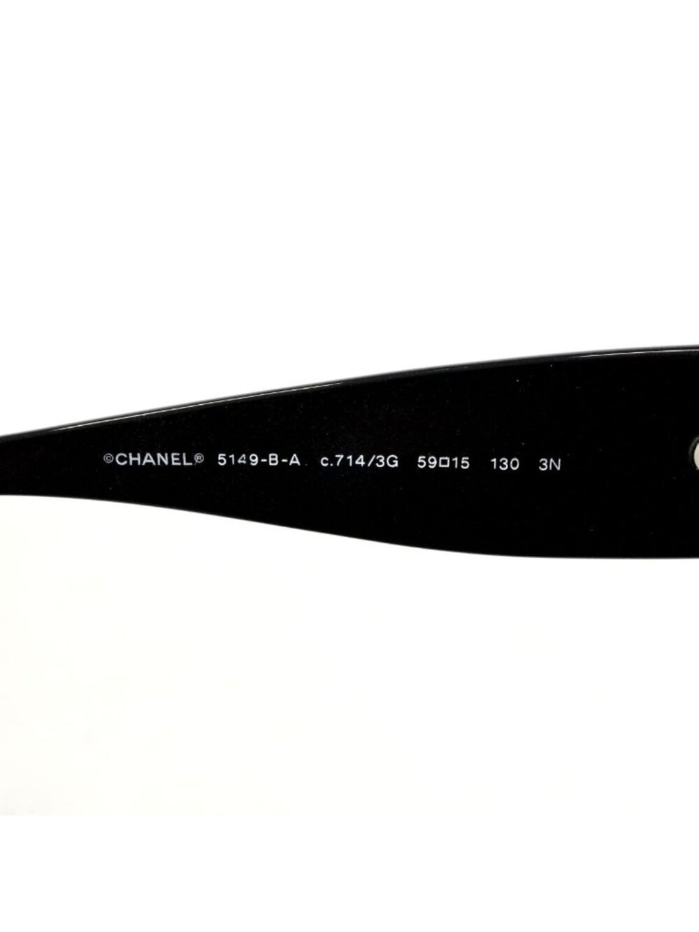 Chanel Sunglasses Acetate Black Silver Eyewear - Picture 5 of 10